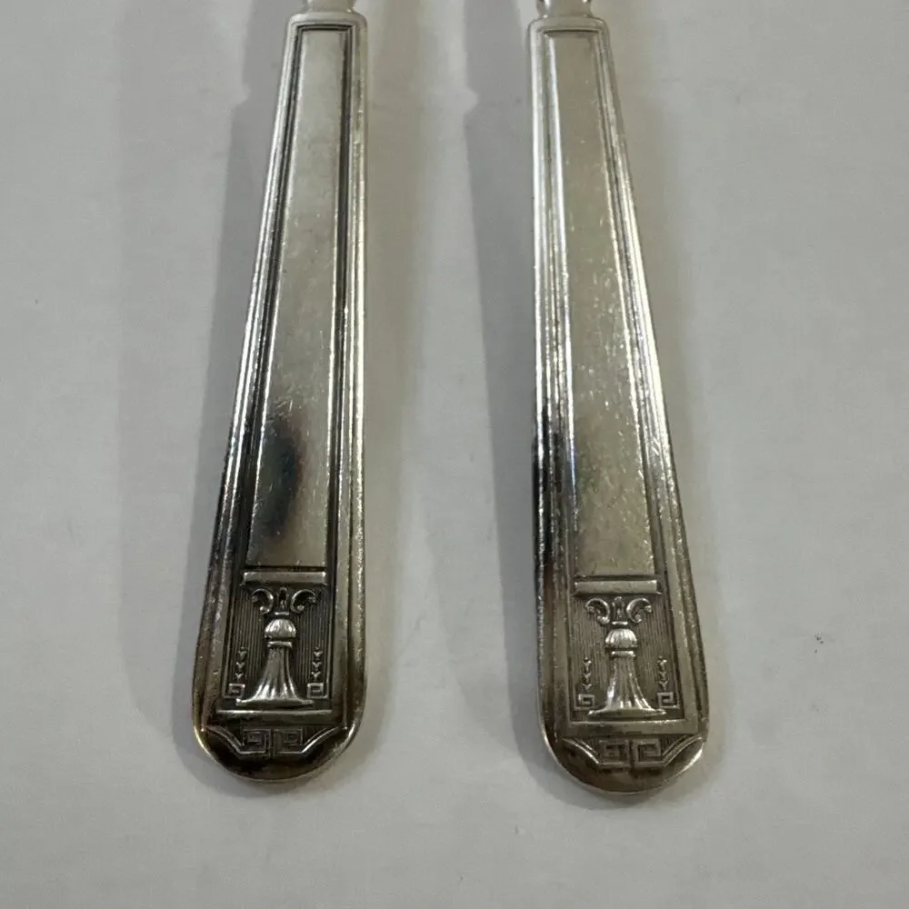 Vintage Holmes & Edwards Inlaid Silver Plate - 2 Dinner Forks - Century 1923